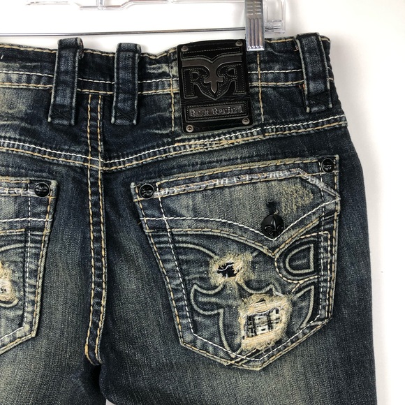 rock revival slim straight jeans